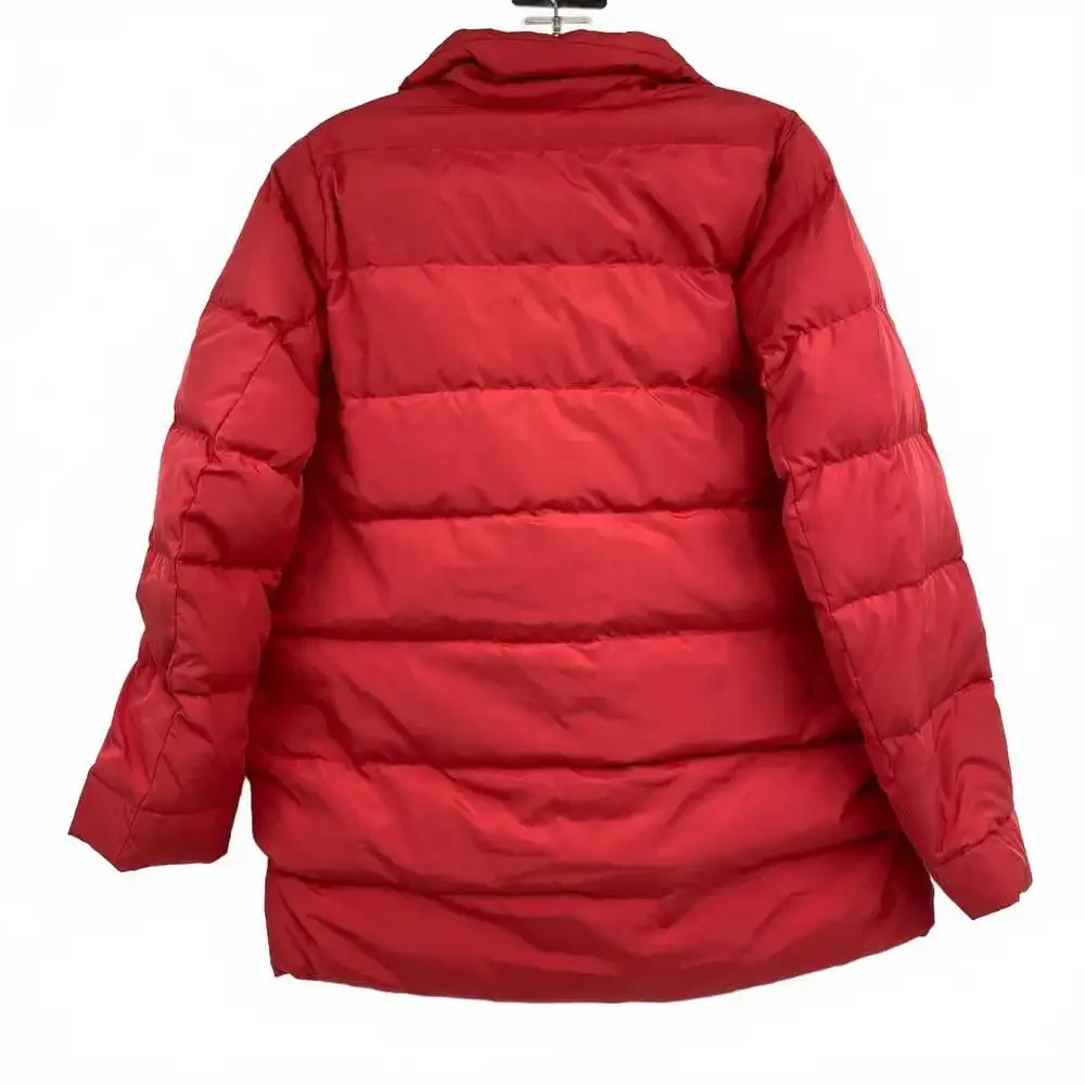 J. Jill Orange Down-Filled Puffer Jacket | Women’s Size S